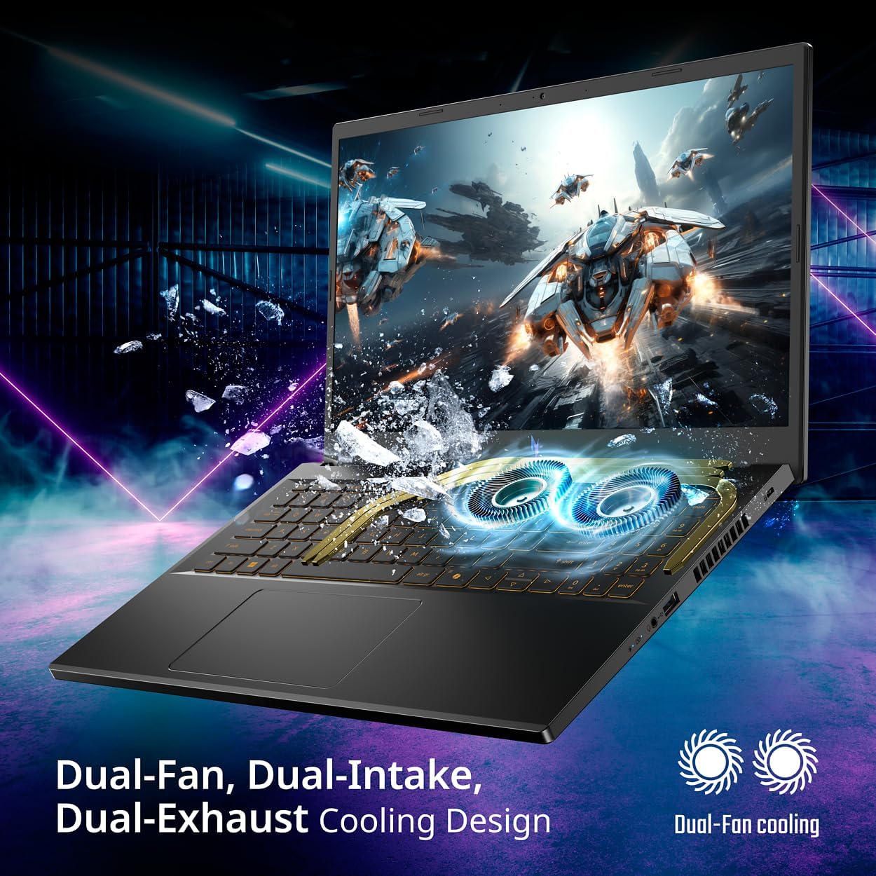 Acer Nitro V Gaming Laptop | Intel Core i7-13620H Processor | NVIDIA GeForce RTX 4050 Laptop GPU | 15.6" FHD IPS 165Hz Display | 16GB DDR5 | 1TB Gen 4 SSD | Wi-Fi 6 | Backlit KB | ANV15-52-76NK - Image 6