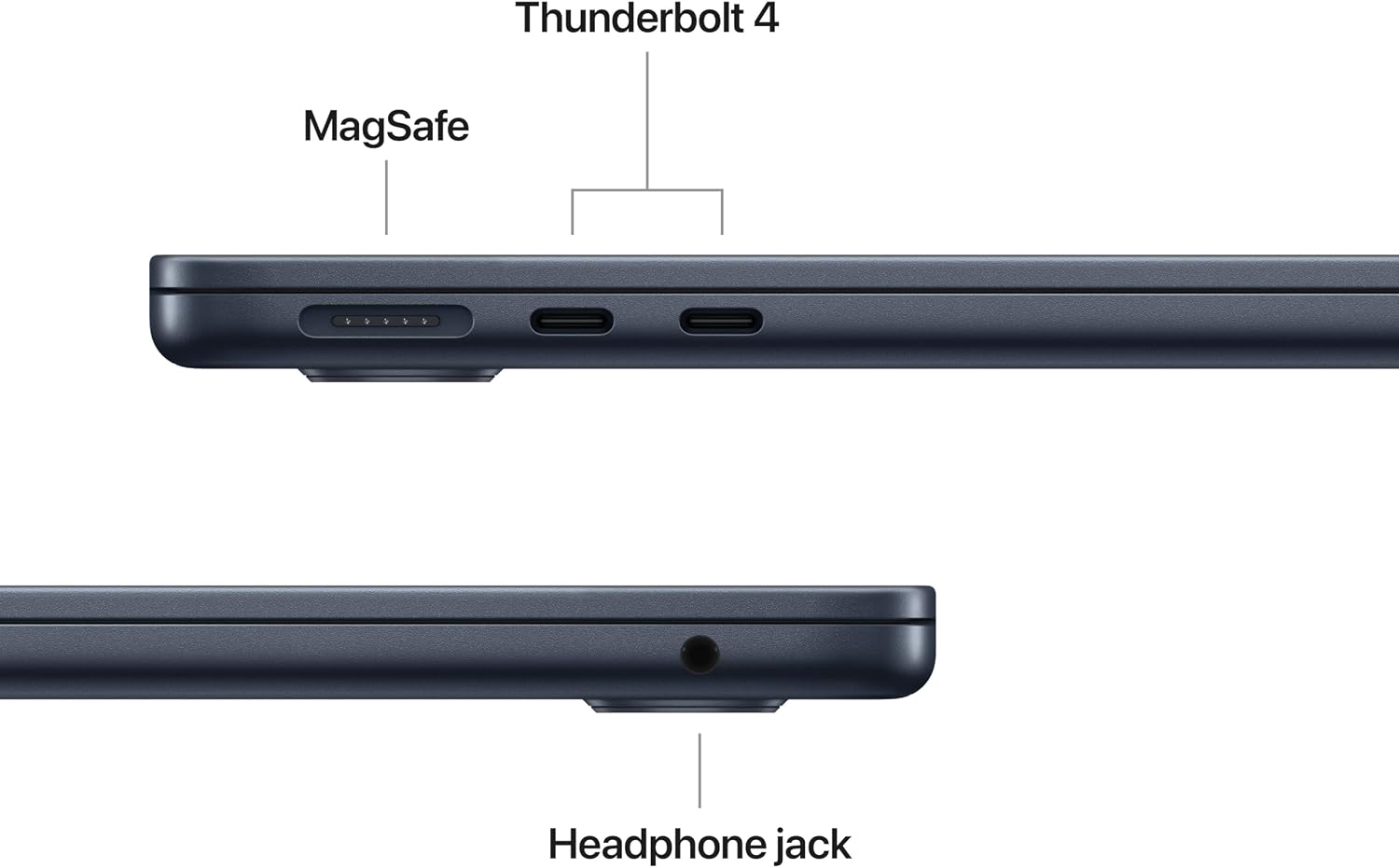 Apple 2026 MacBook Air 13-inch Laptop with M5 chip: Built for AI, 13.6-inch Liquid Retina Display, 16GB Unified Memory, 1TB SSD, 12MP Center Stage Camera, Touch ID, Wi-Fi 7; Midnight - Image 6