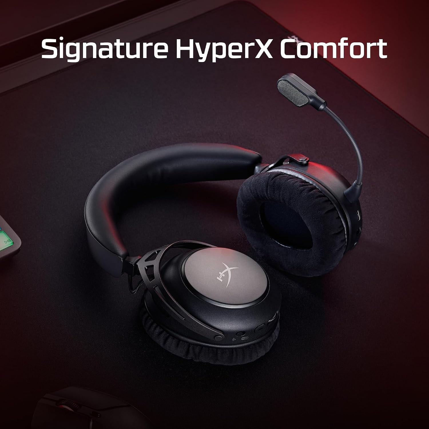 HyperX Cloud Alpha 2 – Wireless Gaming Headset with 53mm Dual-Chamber Drivers and up to 250 Hours Battery Life, RGB Base Station, Simultaneous 2.4GHz & Bluetooth - Black - Image 7
