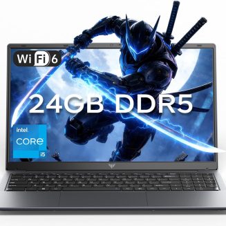 KAIGERR 2026 Laptop, 24GB DDR5 512GB SSD Intel Core i5 (Up to 4.5GHZ)