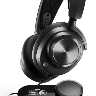 SteelSeries Arctis Nova Pro Multi-System Gaming Headset - Premium Hi-Fi Drivers, Hi-Res Audio - 360° Spatial Audio - GameDAC Gen 2 - ESS Sabre Quad-DAC - Stealth Retractable Mic - PC, PS5, PS4, Switch