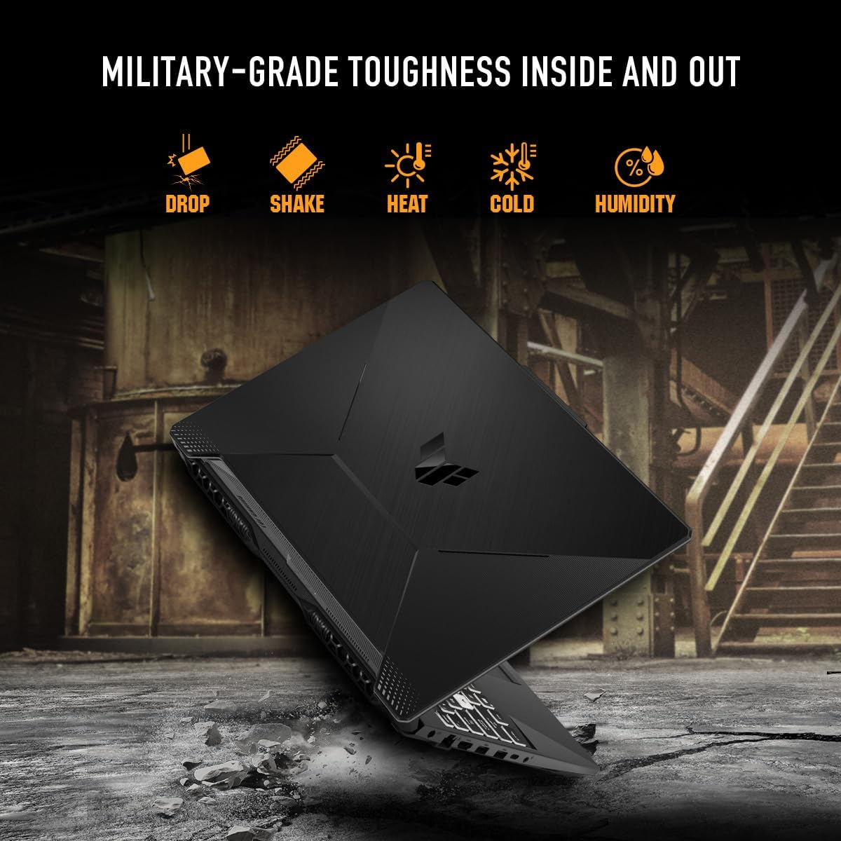 ASUS TUF Gaming A15 Gaming Laptop, 15.6” FHD 144Hz Display, NVIDIA® GeForce RTX™ 2050, AMD Ryzen™ 5 7535HS, 8GB DDR5, 512GB PCIe® Gen4 NVMe™ SSD, Wi-Fi 6, Windows 11, FA506NF-ES51 - Image 6