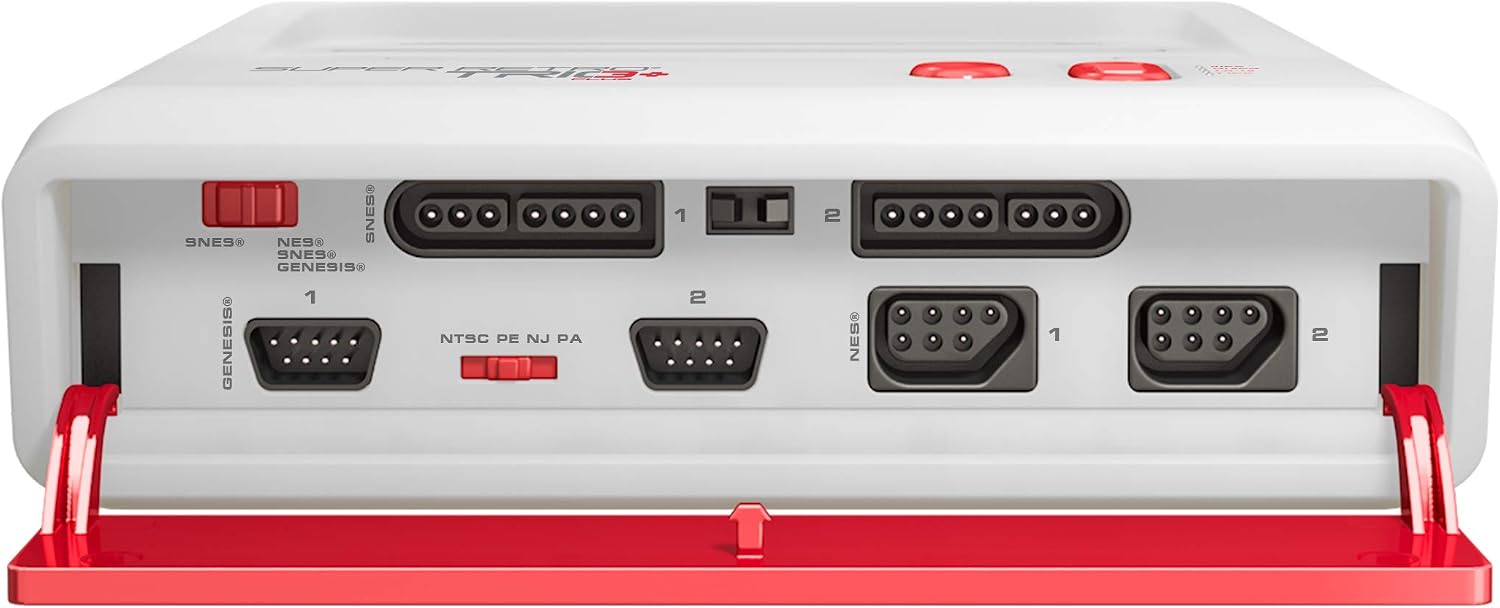 Retro-Bit Super Retro Trio HD Plus 720P 3-in-1 Console System - Red/White - Image 4