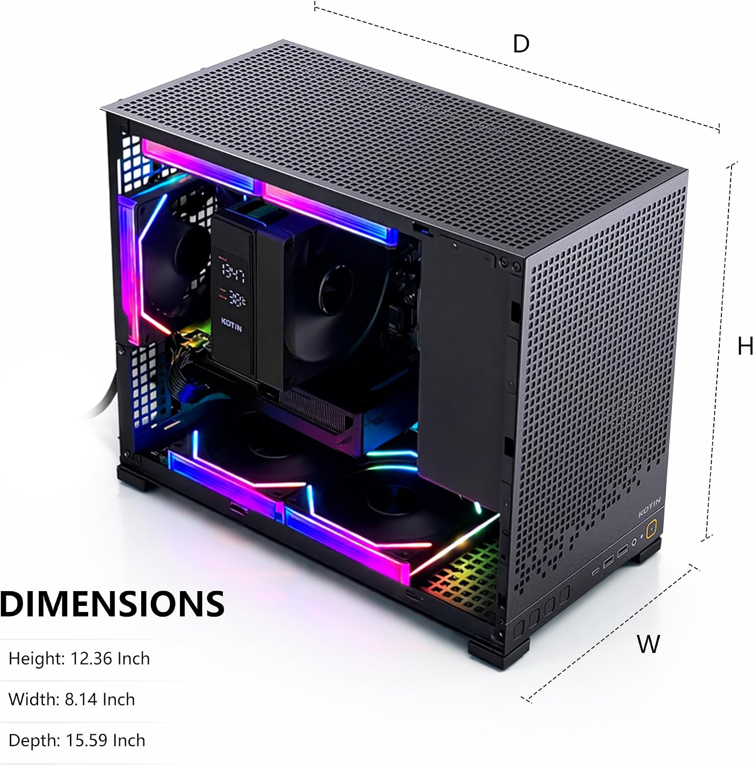 KOTIN Prebuilt Gaming PC, Ryzen 5 9600X, 16GB DDR5, RTX 5060 8GB, 1TB SSD - Image 7