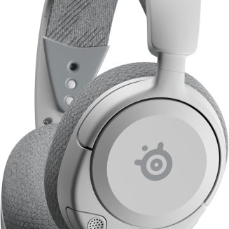 SteelSeries Arctis Nova 1 Multi-System Gaming Headset — Hi-Fi Drivers — 360° Spatial Audio — Comfort Design — Durable — Ultra Lightweight — Noise-Cancelling Mic — PC, PS5/PS4, Switch, Xbox - White