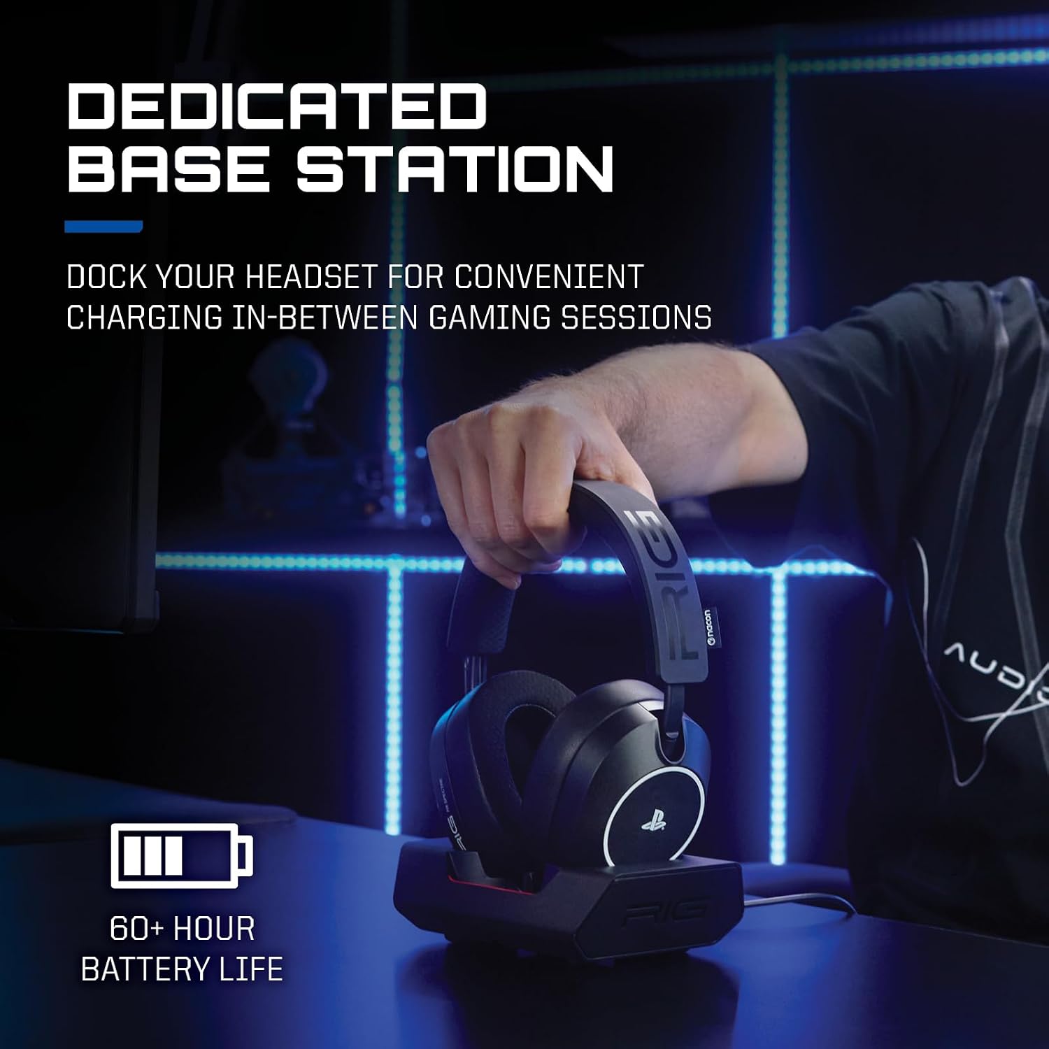 RIG R8 Spectre PRO HS Dual Wireless Gaming Headset for PlayStation and PC - Image 9