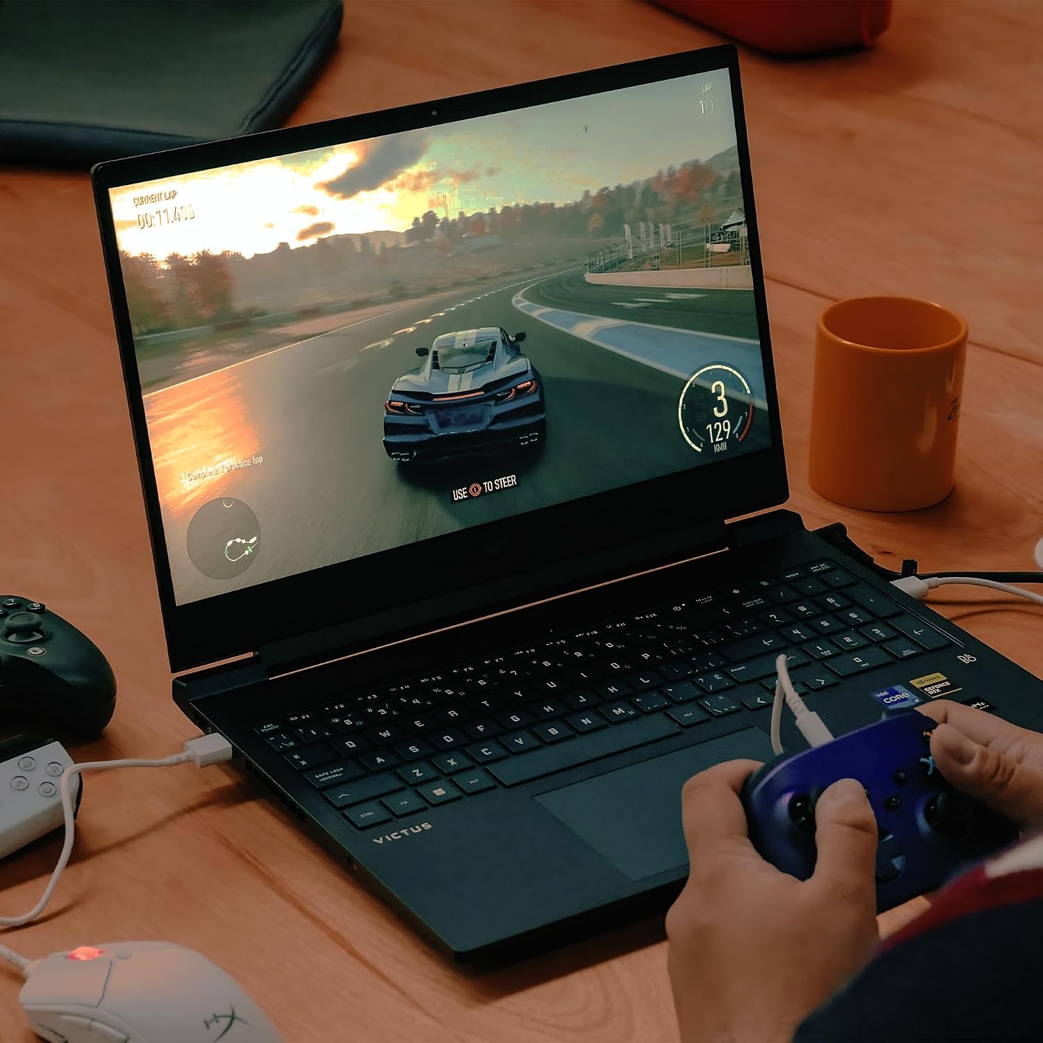 HP Victus 15 Gaming Laptop 15.6" FHD IPS 144Hz AMD 6-core Ryzen 7 7445HS 16GB RAM 512GB SSD GeForce RTX 4050 Backlit USB-C DTS:X Ultra Wi-Fi 6 Win11 ICP Hub - Image 7