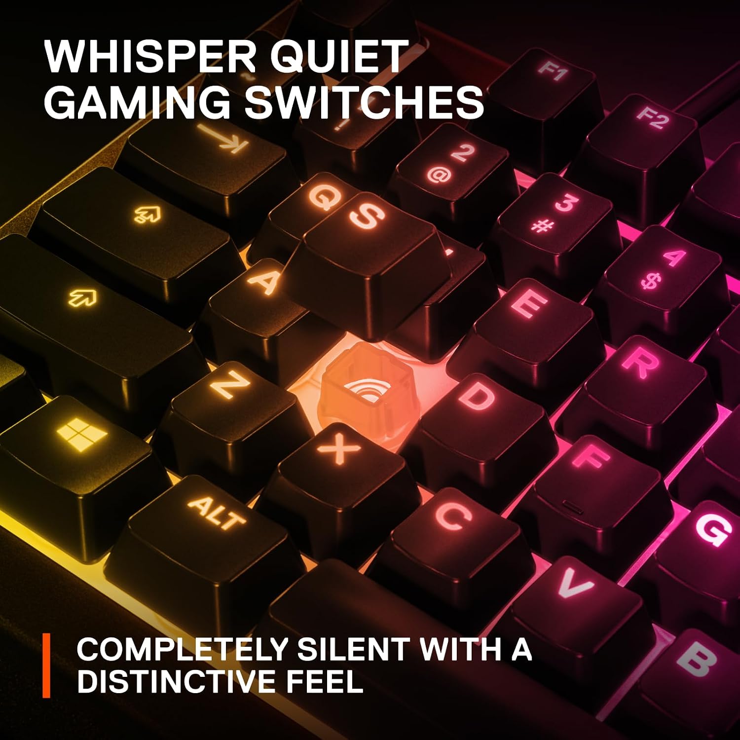 SteelSeries Apex 3 TKL RGB Gaming Keyboard – Tenkeyless Compact Form Factor - 8-Zone RGB Illumination – IP32 Water & Dust Resistant – Whisper Quiet Gaming Switch – Gaming Grade Anti-Ghosting,Black - Image 4