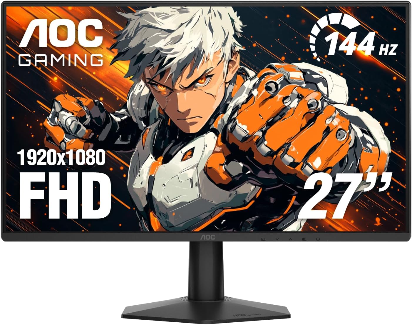 AOC 27 Inch Gaming Monitor FHD 144Hz Fast IPS 0.5ms HDR, 27G51F