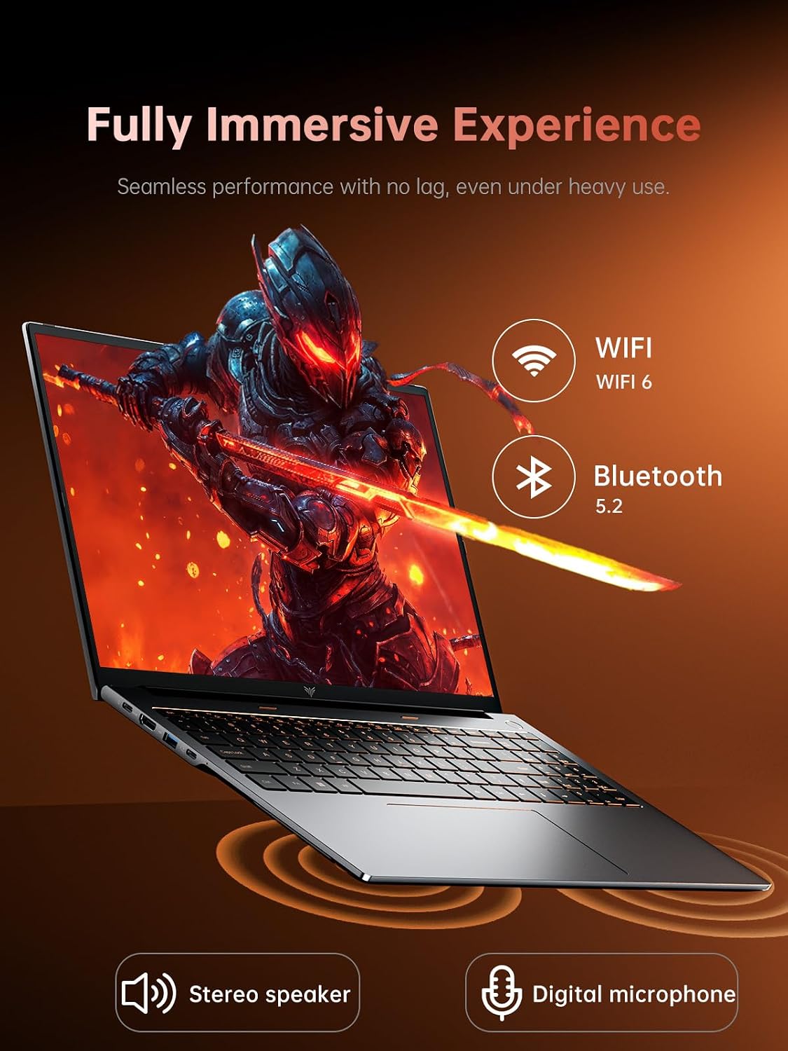 KAIGERR 2026 Gaming Laptop, 24GB DDR5 512GB NVMe SSD Laptop Computer with AMD Ryzen 7 H255(8C/16T, Up to 4.9GHz), 16.0 inch Windows 11 Laptop, Radeon RX Vega 8 Graphics,WiFi 6, Backlit KB - Image 7