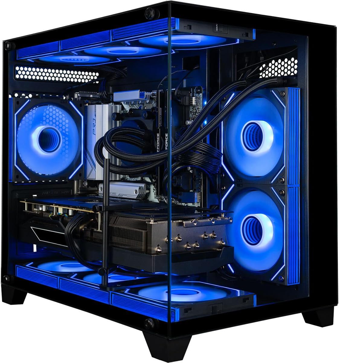 Panorama RTX 5080, 24-Core i9-14900KF, 32GB DDR5 RAM, 2TB Gen4 NVMe SSD, Liquid Cooled Gaming Desktop PC w/Windows 11 Pro, 3-Year Warranty, RGB Keyboard+Mouse, RJ45, Internal Wi-Fi 6E, 3X DP & HDMI