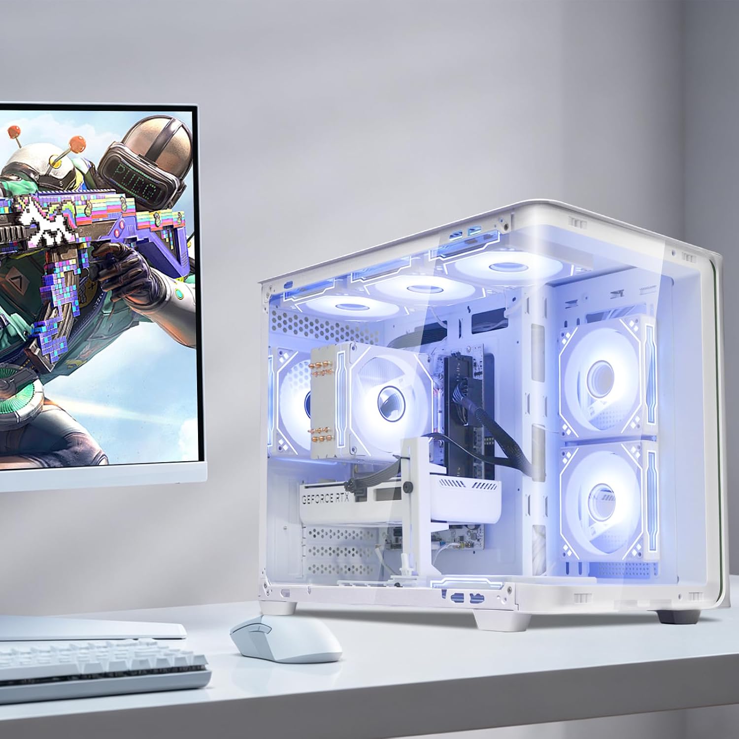 suevery Prebuilt Gaming PC, Core I9, RTX 5060TI 8G Desktop Computer - Image 8