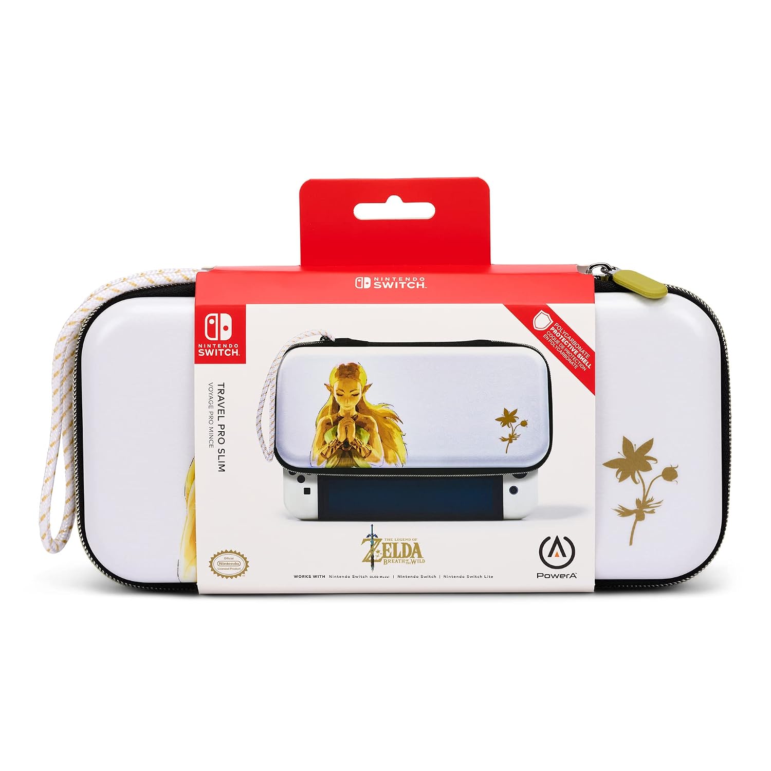PowerA Travel Pro Slim Case for Nintendo Switch/OLED/Lite - Princess Zelda, Hard Shell, Protective, Gaming, Console Case - Image 8