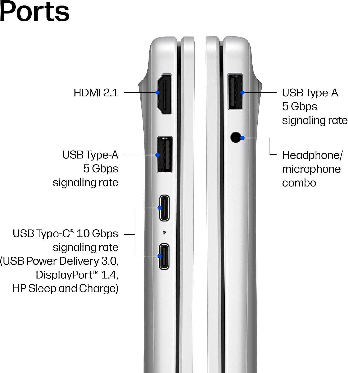 HP OmniBook 3 14 inch Next Gen AI PC, 2K Display, Snapdragon X X1-26-100, 16 GB RAM, 512 GB SSD, Qualcomm Adreno GPU, Windows 11 Home, Glacier Silver, 14-hz0099nr - Image 13