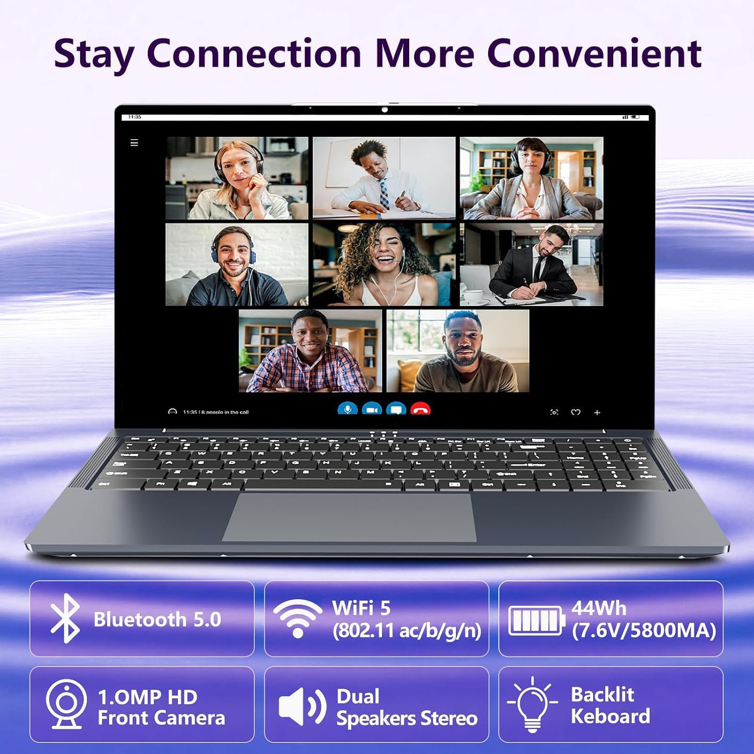Gaming Laptop 16GB RAM 512GB SSD, Traditional Laptop Computers with Core i5 (Up to 3.60 GH) 16" IPS FHD 1920 * 1200, Laptop Computer for Students/Business with Backlit Keyboard - Image 3