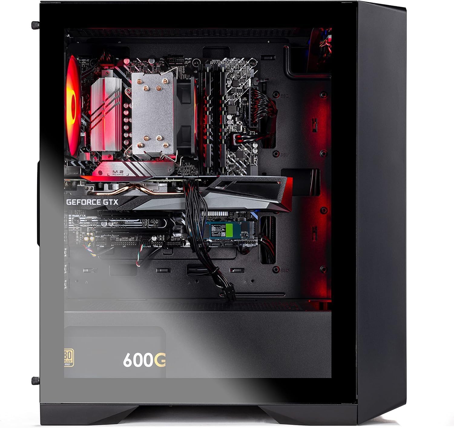 Skytech Gaming Nebula Gaming PC Desktop – AMD Ryzen 5 3600 3.6 GHz, NVIDIA GTX 1650, 500GB NVME SSD, 16GB DDR4 RAM 3200, 600W Gold PSU, 11AC Wi-Fi, Windows 11 Home 64-bit,Black - Image 9