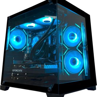 YAWYORE Gaming PC, AMD Ryzen 7 5700X, GeForce RTX 5060 Desktop Computer