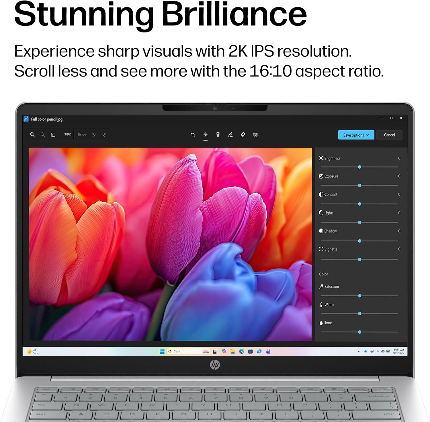 HP OmniBook 3 14 inch Next Gen AI PC, 2K Display, Snapdragon X X1-26-100, 16 GB RAM, 512 GB SSD, Qualcomm Adreno GPU, Windows 11 Home, Glacier Silver, 14-hz0099nr - Image 4