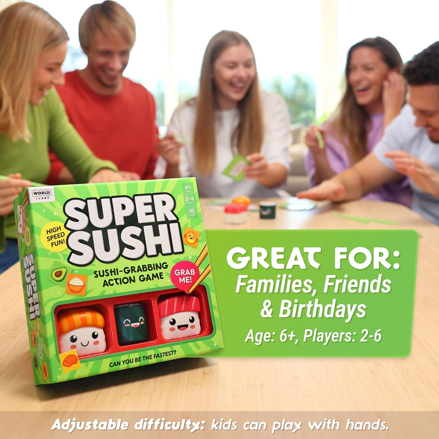 Super Sushi – Fun Family Board Game - Hilarious Party Matching Card Game for Kids, Teens & Adults - Image 5