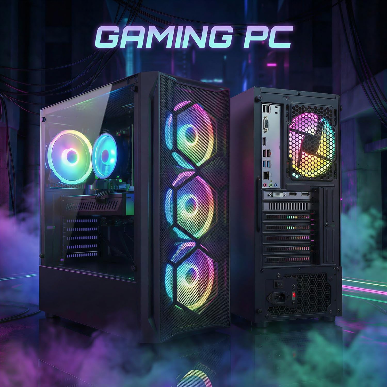 STGAubron Gaming PC Desktop,Core I7,RX 580 8G,16G RAM,512G SSD - Image 3