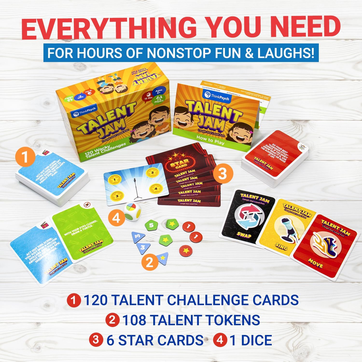 Talent Jam - Laugh Out Loud Fun - Acting & Charades Talent Game for Kids - Image 6