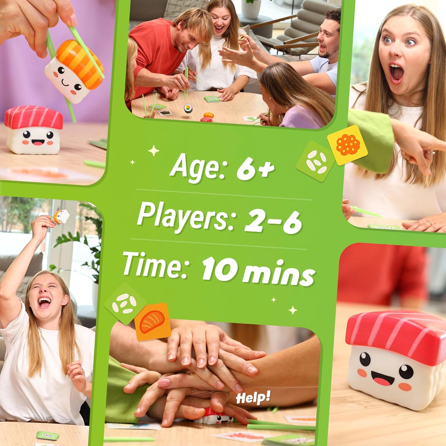Super Sushi – Fun Family Board Game - Hilarious Party Matching Card Game for Kids, Teens & Adults - Image 6