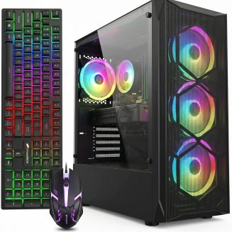 STGAubron Gaming PC Desktop,Core I7,RX 580 8G,16G RAM,512G SSD