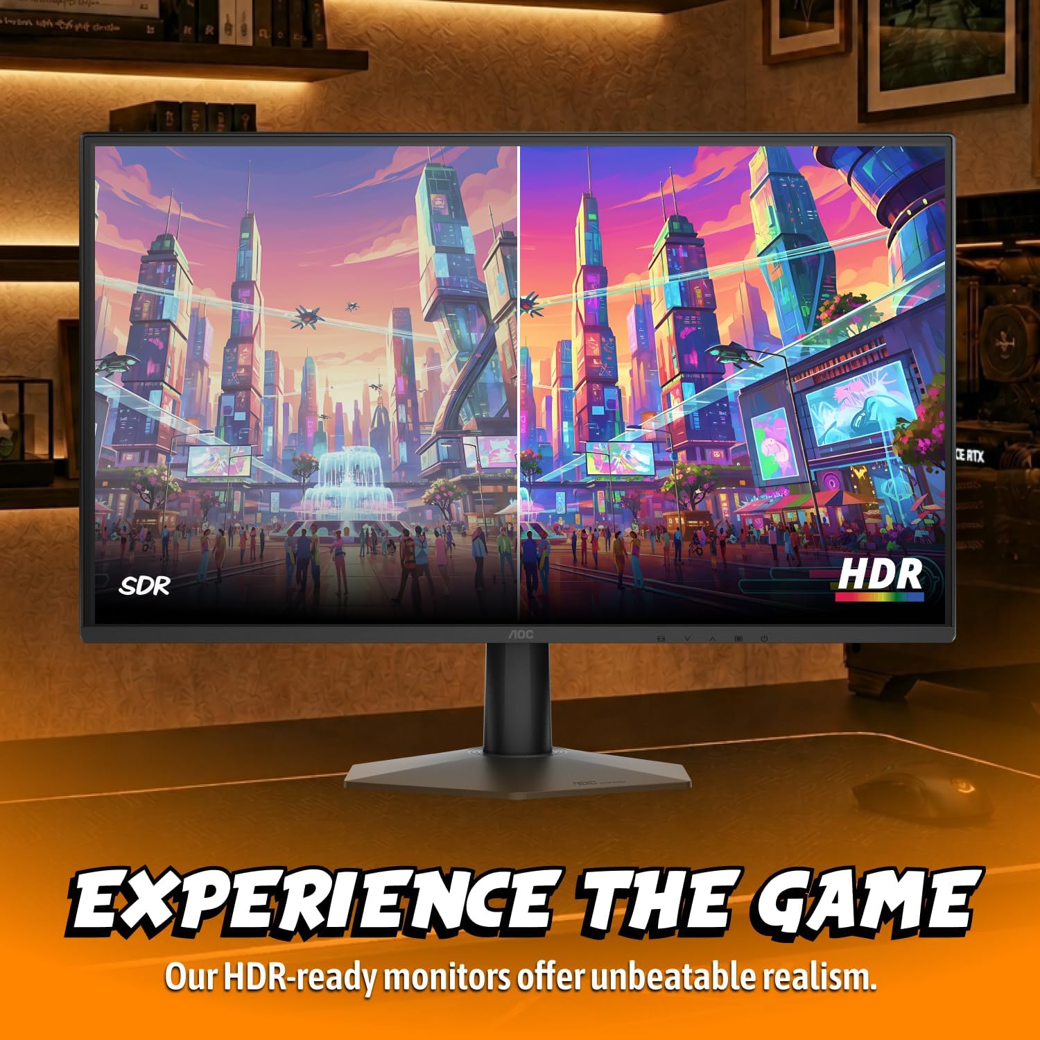 AOC 27 Inch Gaming Monitor FHD 180Hz Fast IPS 0.5ms HDR, 27G51F2 - Image 5