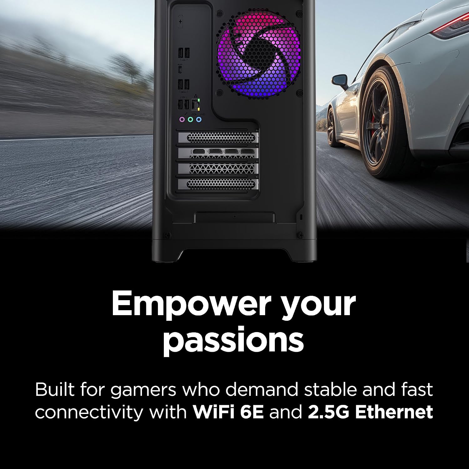 Lenovo Legion Tower 5i – AI-Powered Gaming PC - Intel® Core Ultra 7 265F Processor – NVIDIA® GeForce RTX™ 5070 Ti Graphics – 32 GB Memory – 1 TB Storage – 3 Months of PC GamePass - Image 5