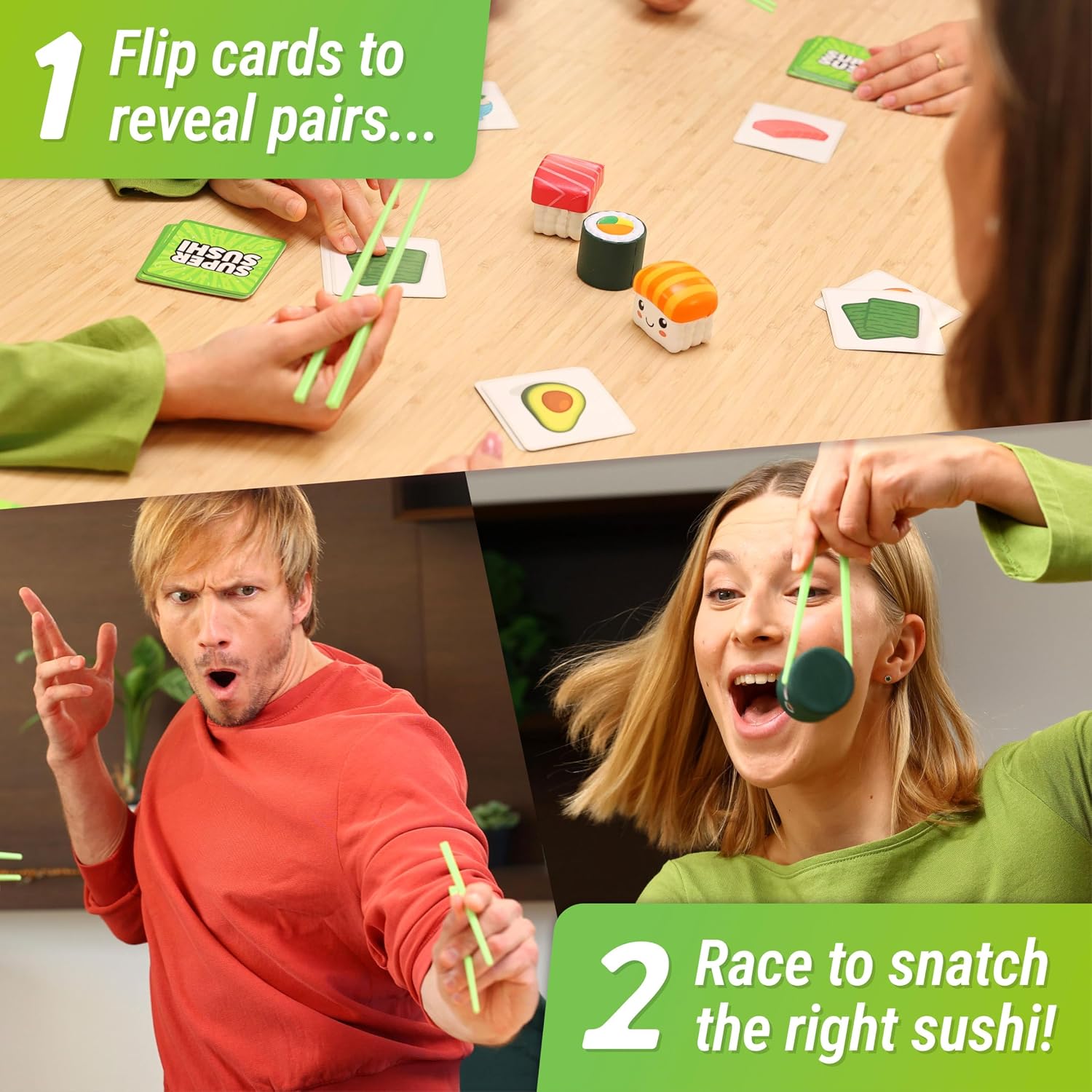 Super Sushi – Fun Family Board Game - Hilarious Party Matching Card Game for Kids, Teens & Adults - Image 3