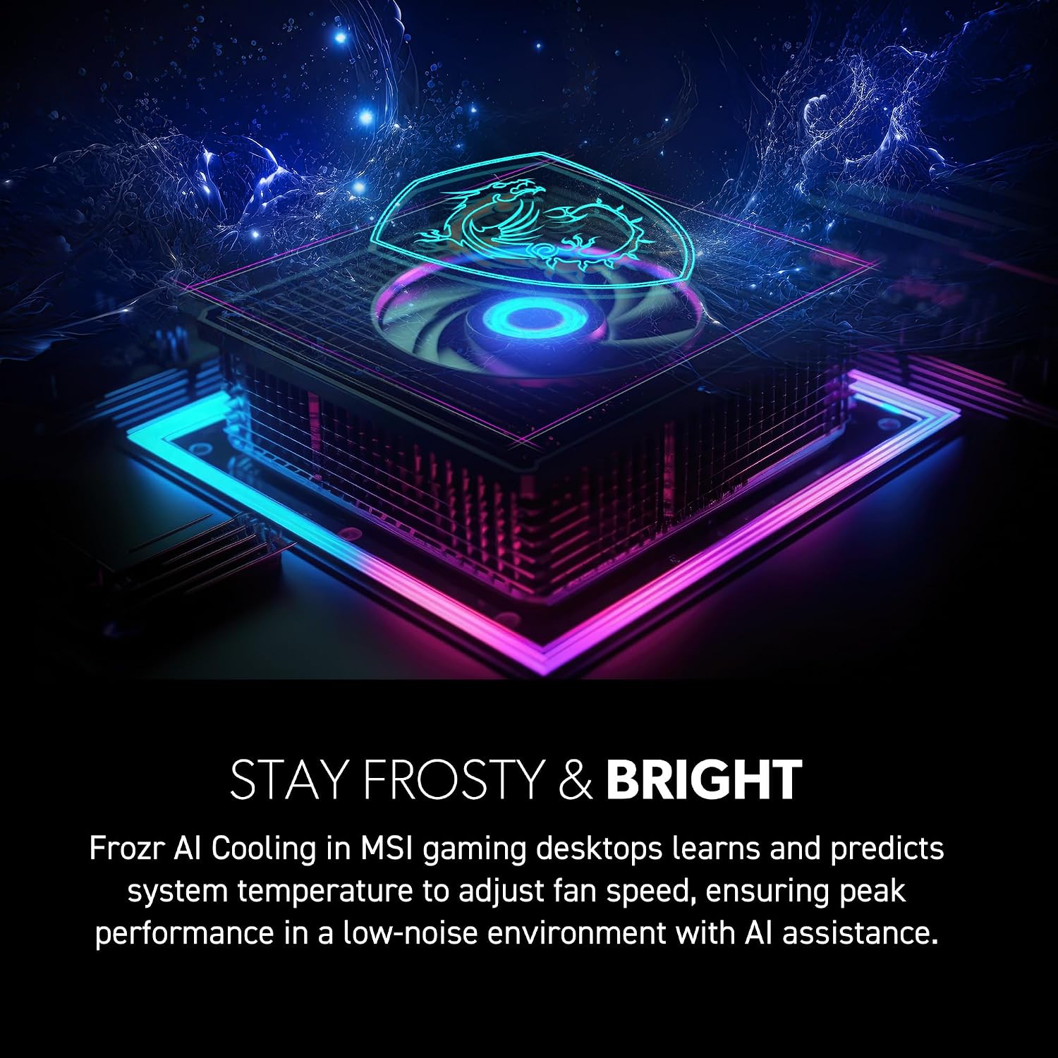 msi Vision ZS Gaming Desktop, Ryzen 7 9800X3D, RTX 5070, 32GB DDR5, 2TB SSD - Image 5
