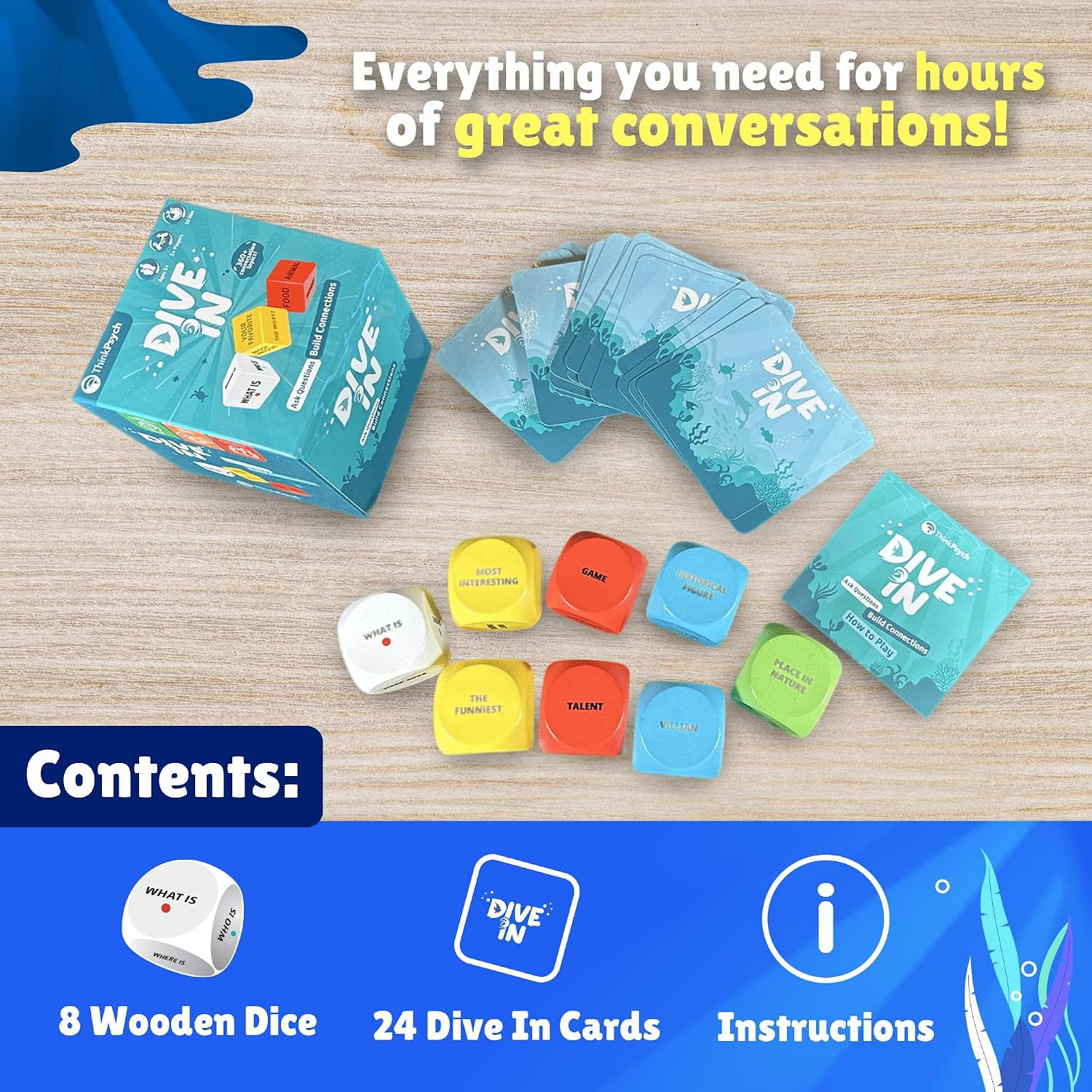 ThinkPsych Dive in - SEL Conversation Dice Game with 400+ Topics - Image 6