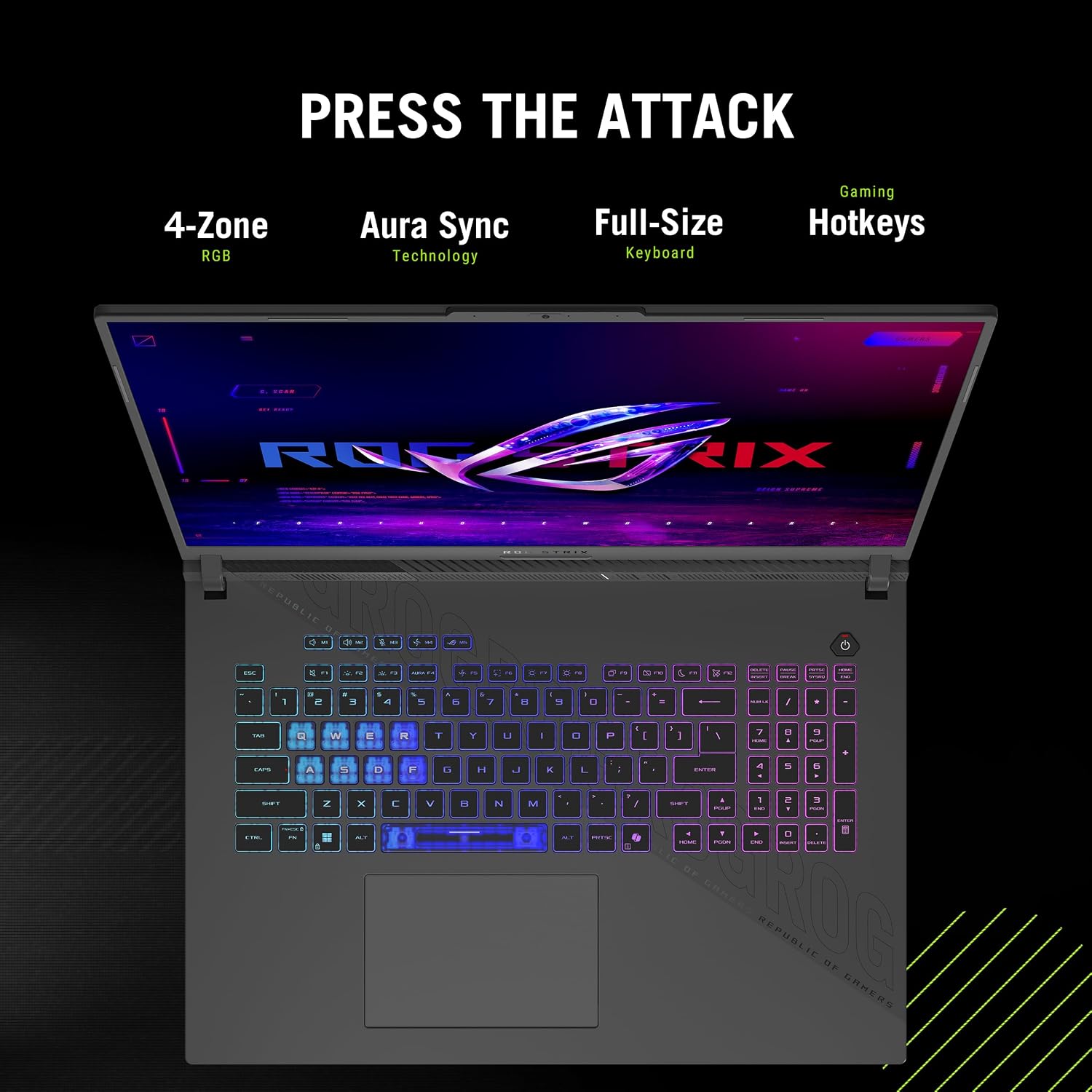 ASUS ROG Strix G18 (2025) Gaming Laptop, 18” ROG FHD+ 16:10 144Hz, NVIDIA® GeForce RTX™ 5050, AMD Ryzen™ 9 8940HX Mobile Processor, 16GB DDR5-5200Mhz, 1TB SSD, Wi-Fi 6E, Wind 11 Home - Image 6