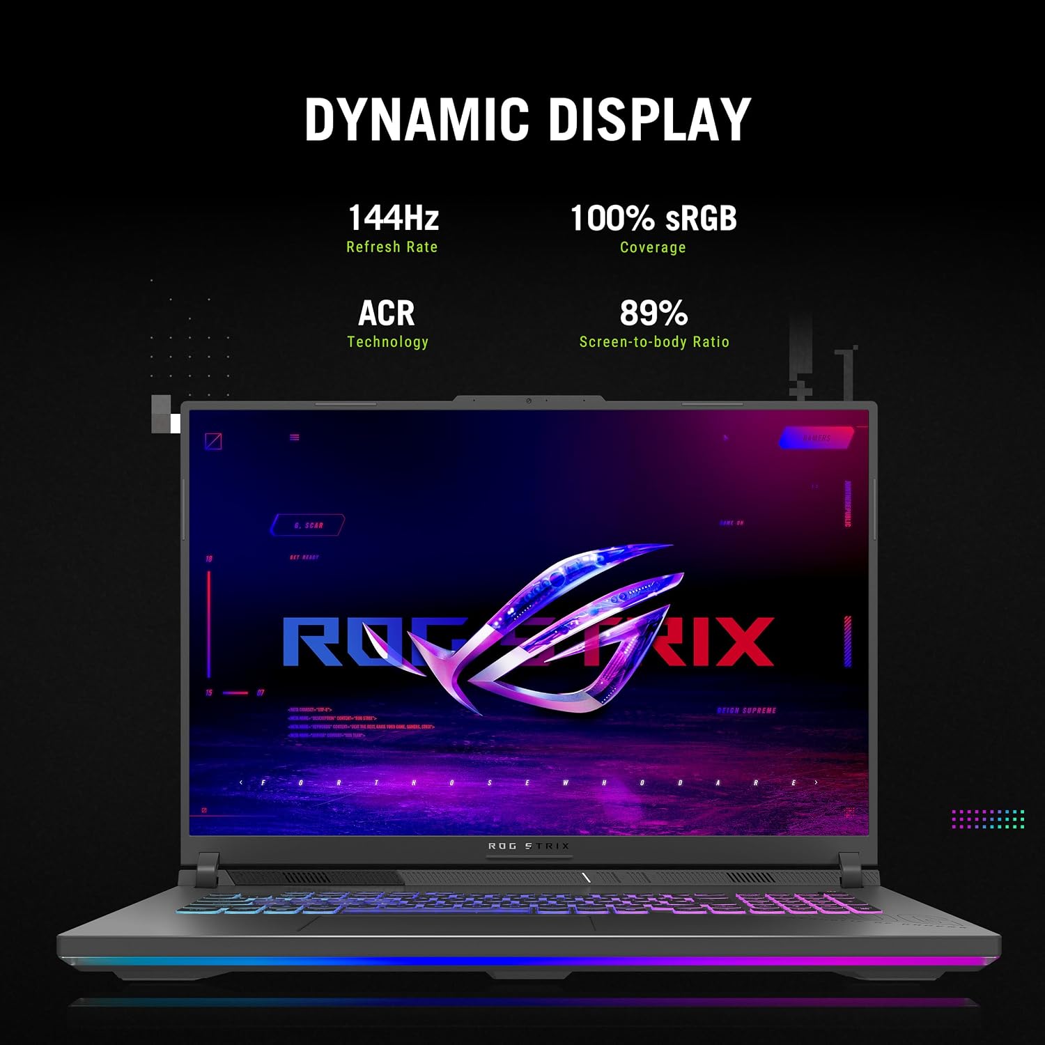 ASUS ROG Strix G18 (2025) Gaming Laptop, 18” ROG FHD+ 16:10 144Hz, NVIDIA® GeForce RTX™ 5050, AMD Ryzen™ 9 8940HX Mobile Processor, 16GB DDR5-5200Mhz, 1TB SSD, Wi-Fi 6E, Wind 11 Home - Image 3