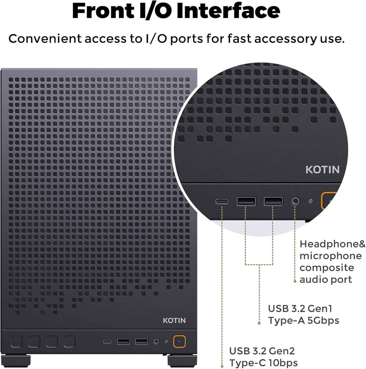 KOTIN Prebuilt Gaming PC, Ryzen 5 9600X, 16GB DDR5, RTX 5060 8GB, 1TB SSD - Image 6