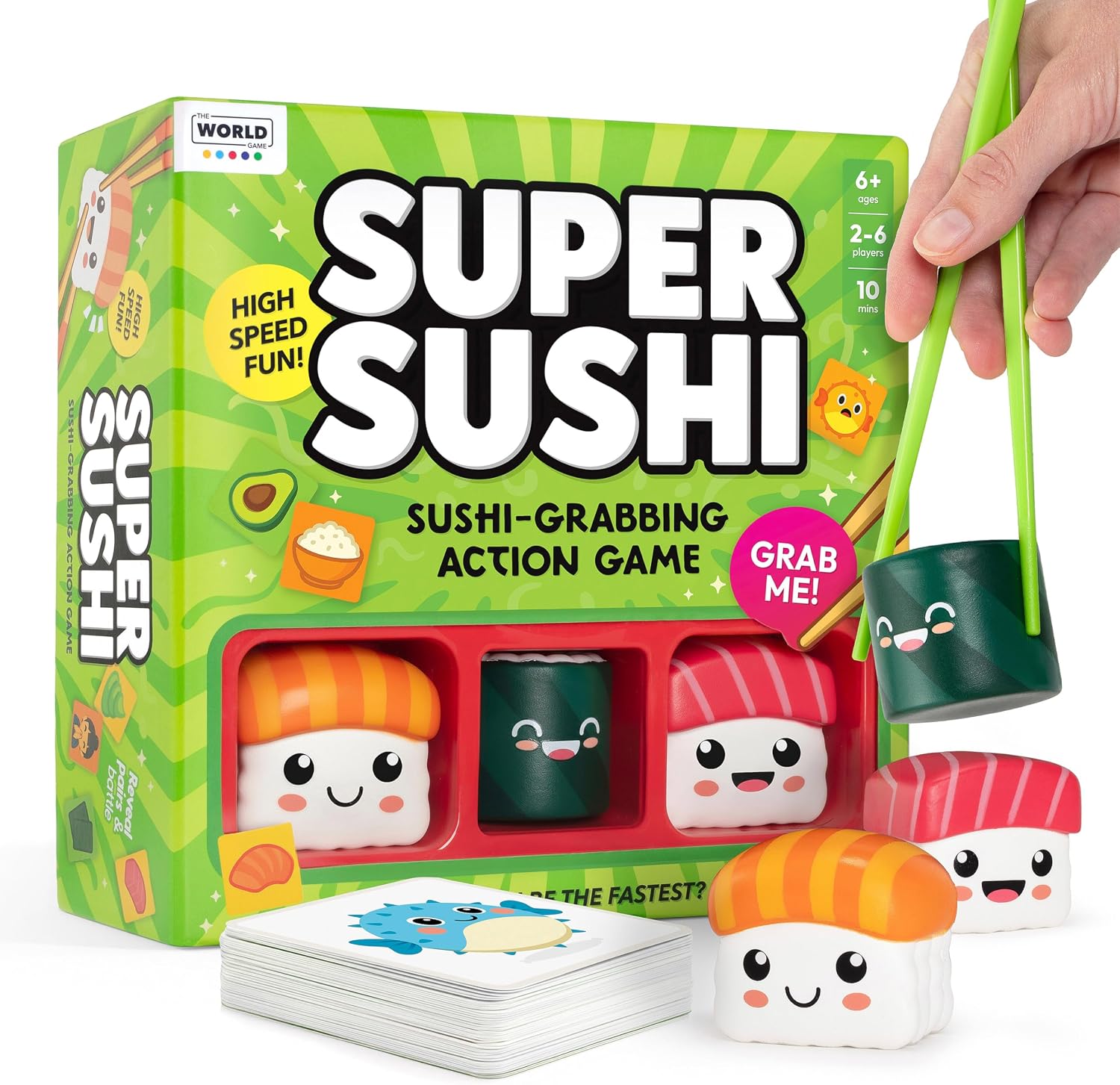 Super Sushi – Fun Family Board Game - Hilarious Party Matching Card Game for Kids, Teens & Adults