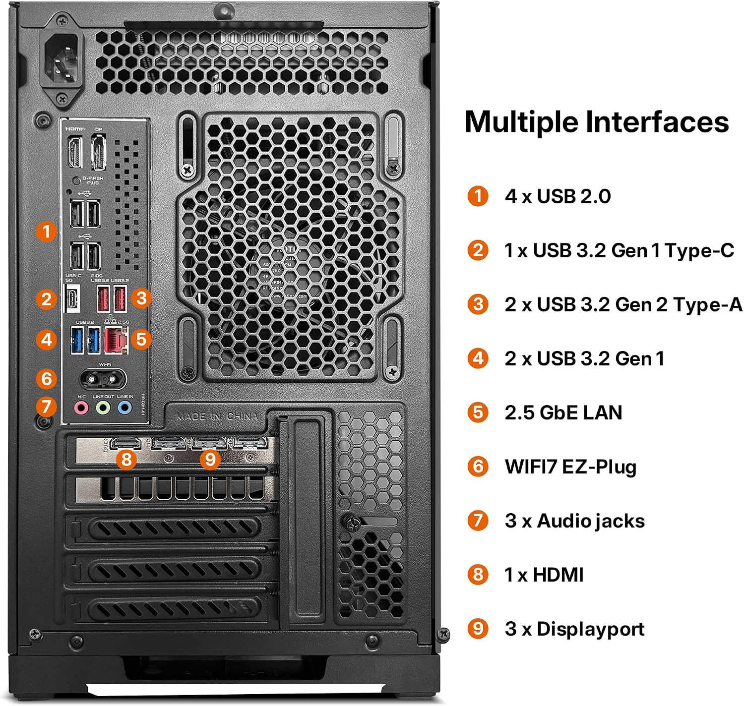 KOTIN Prebuilt Gaming PC RTX 5070 12GB, Ryzen 7 9700X, 32GB DDR5, 1TB SSD - Image 5