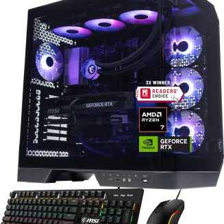 msi Vision ZS Gaming Desktop, Ryzen 7 9800X3D, RTX 5070, 32GB DDR5, 2TB SSD
