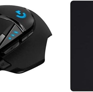 Logitech G502 Hero Wired Gaming Mouse + G440 Hard Gaming Mouse Pad Bundle – Black