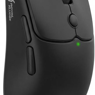 RK ROYAL KLUDGE MO1 Wireless Mouse, 55g Ultra-Lightweight Computer Mice, 6 Programmable Buttons, Quiet Click, 2.4GHz/Bluetooth/Wired, 6000 DPI Optical Sensor, Black