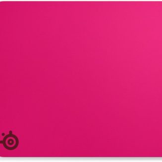 SteelSeries QcK Heavy Gaming Mousepad — Thicker, Non-Slip Silicone Rubber Base, Peak Tracking, Optimized for Gaming FPS, MOBAs, RTS, MMO — Large Size 450 mm x 400 mm x 6 mm — Magenta