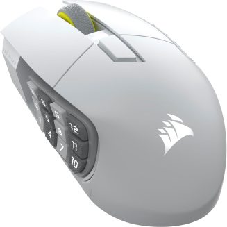 Corsair Scimitar Elite Wireless SE MMO MOBA PC Gaming Mouse – White