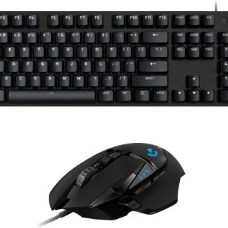 Logitech G413 SE Mechanical Gaming Keyboard and Logitech G502 HERO High Performance Gaming Mouse Bundle