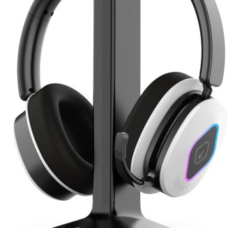 Earbay 2.4GHz Wireless Gaming Headset, 6.0 Bluetooth, Gaming Headphones with ENC Microphone, USB Dongle, Charging Base, 40H Battery, Type-C, 20ms Low Latency for PC, PS4, PS5, Mobile
