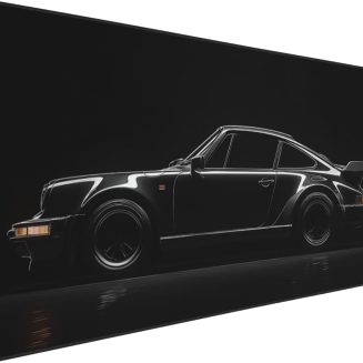 Extra Large Gaming Mouse Pad, XXL Black Sports Car Design, Non-Slip Rubber Base, 35.4 x 15.7 Inches, Rectangular Desk Mat Perfect for Gamers & PC Enthusiasts