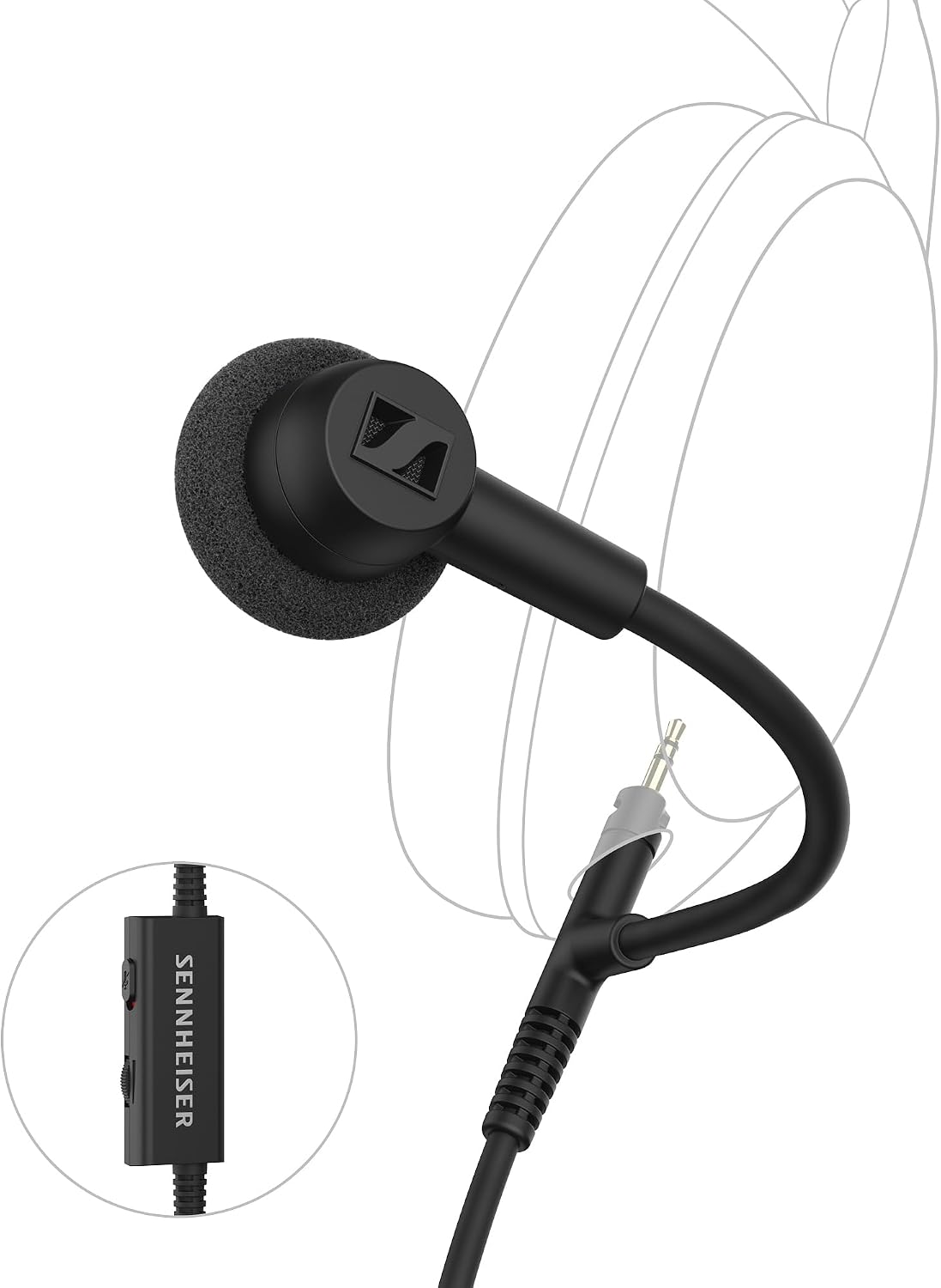 Sennheiser HD 500 BAM, Plug-in Boom Arm Mic for Gaming, Volume Controls Sennheiser HD 500 BAM, Plug-in Boom Arm Mic for Gaming, Volume Controls
