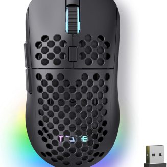 TMKB Falcon M1 Wireless Gaming Mouse, 24000 DPI, 180-Hour Battery, Black