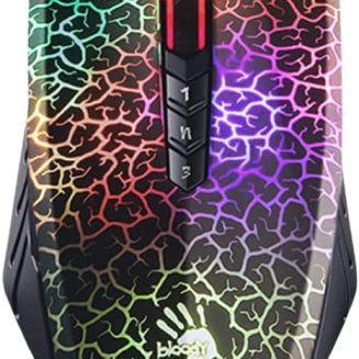 Bloody Optical Gaming Mouse with Light Strike (LK) Switch & Scroll – Fully Programmable and Advance Macros (A70 II)