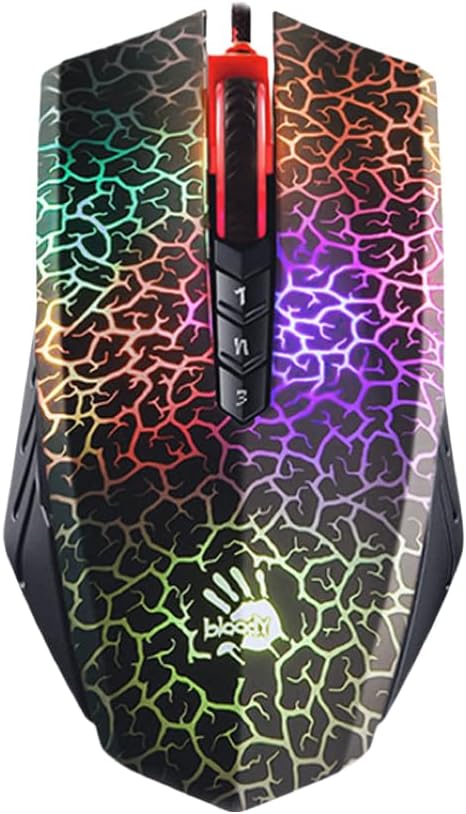 Bloody Optical Gaming Mouse with Light Strike (LK) Switch & Scroll – Fully Programmable and Advance Macros (A70 II)