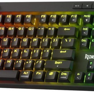 Redragon K580 PRO Wireless RGB Gaming Keyboard, Macro G Keys & Media Wheel
